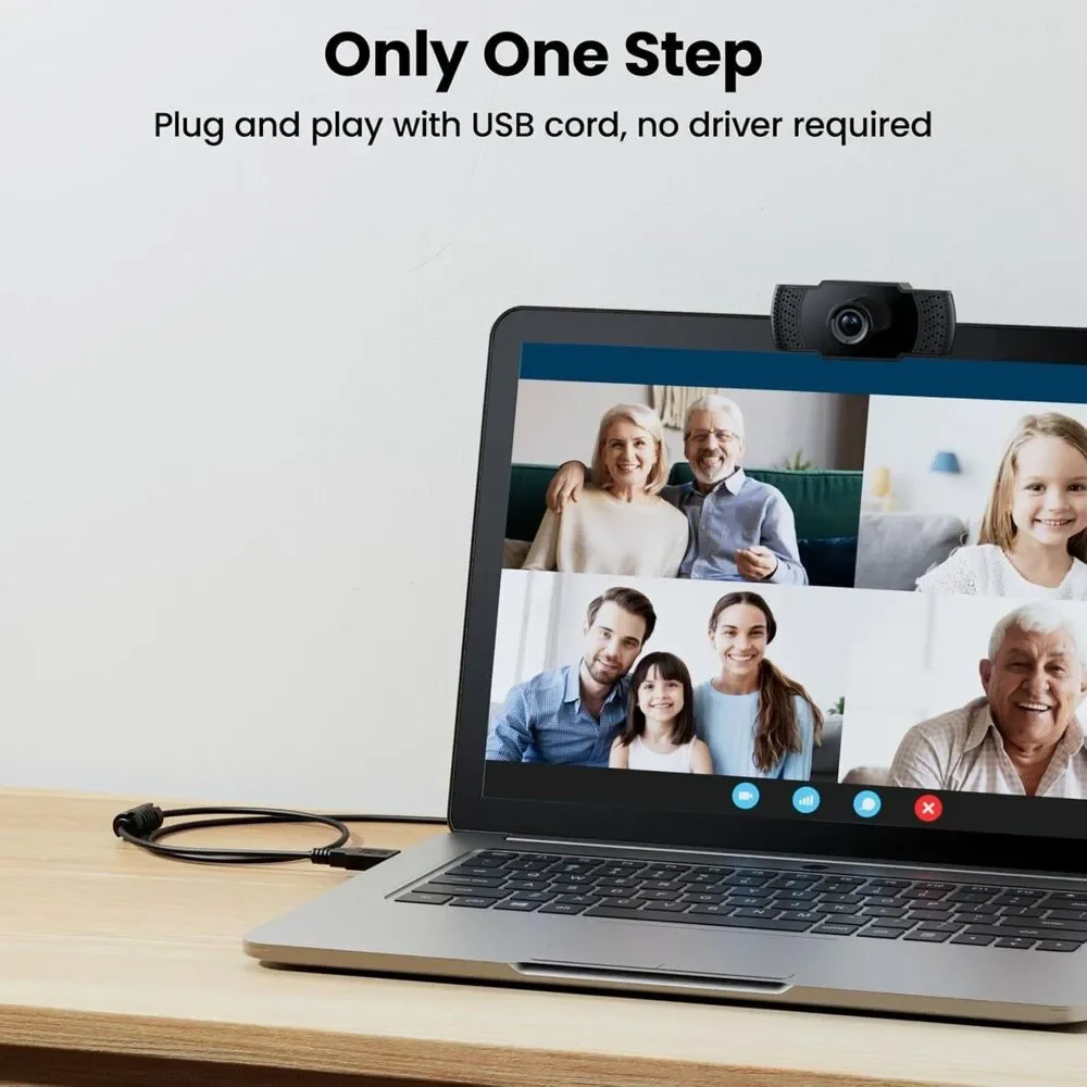 NIB- Wansview 106 - 1080P Webcam with Microphone
